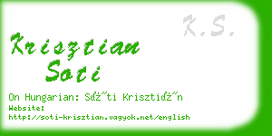 krisztian soti business card